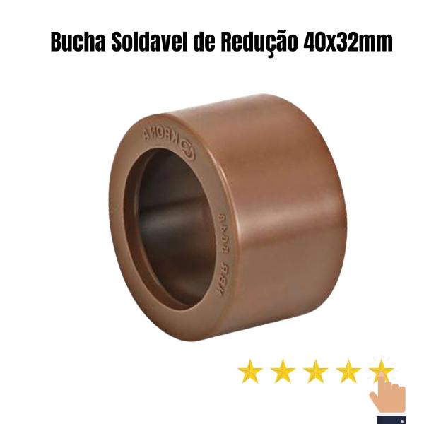 BUCHA REDUCAO SOLDAVEL CURTA 40X32MM MARROM 32mm
