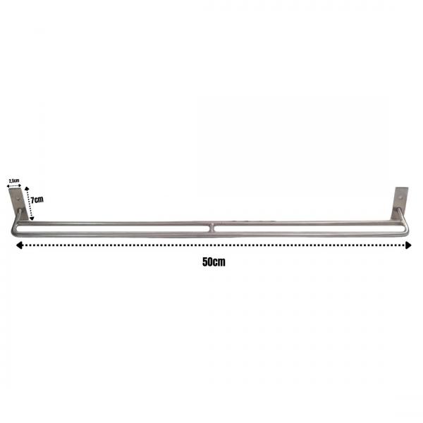 SUPORTE PRADO SUSPENSO 50 CM INOX