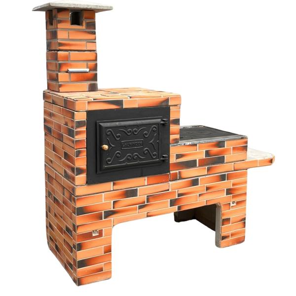 FOGAO COM FORNO REVESTIDO MESCLADA RUSTICA 143x176