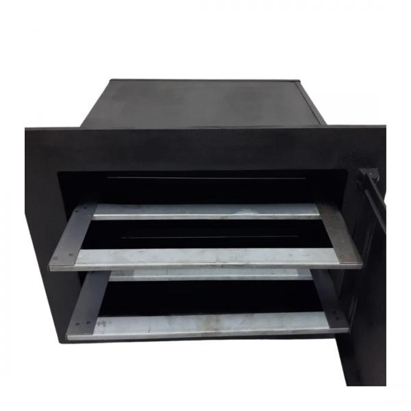 FORNO FERRO ACO CARBONO GRANDE CHAPA 2 MM PRETO 60x46