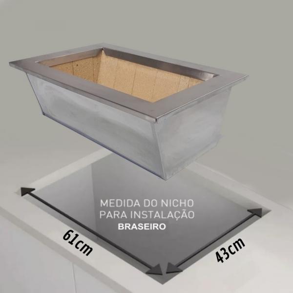 BRASEIRO 740 AÇO INOX 430 M