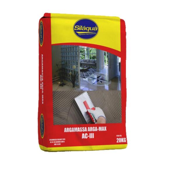 ARGAMASSA AC3 SILAQUA INTERNA E EXTERNA CINZA 20KG