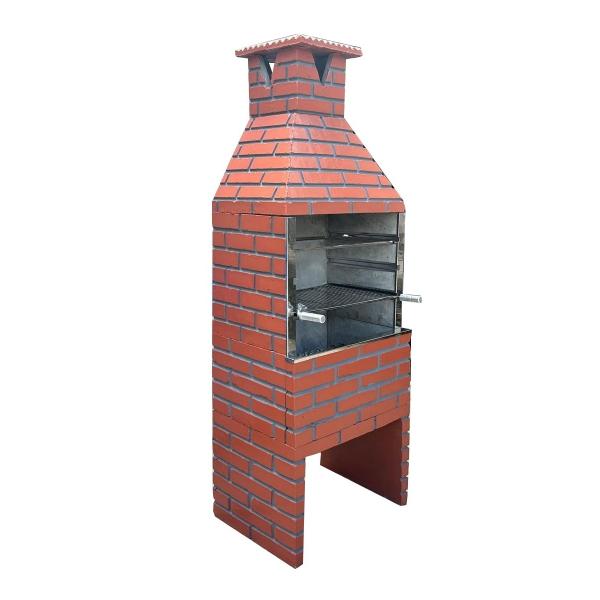 CHURRASQUEIRA TIJOLINHO RUSTICA 750 VERMELHA CERAMICA 740