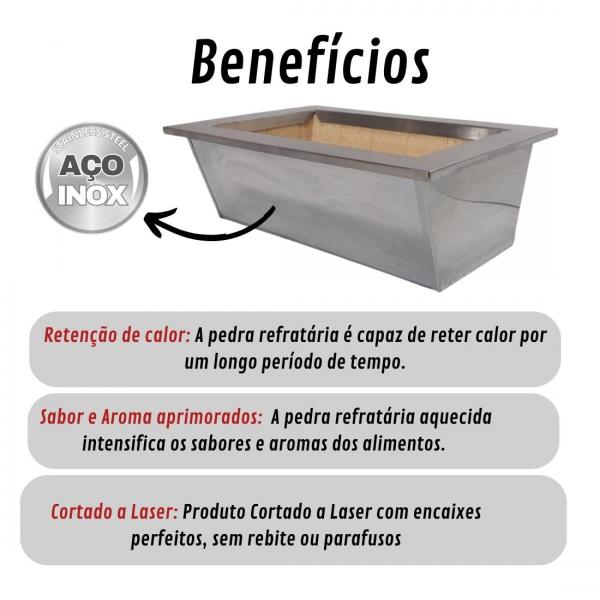 BRASEIRO 840 AÇO INOX 430 G