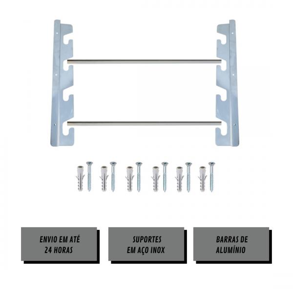 SUPORTE CHURRASQUEIRA ALVENARIA 400 INOX 40cm