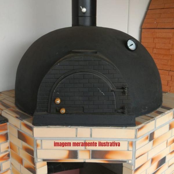 PORTA FORNO IGLU MEDIO E GRANDE PRETO 55x16x32