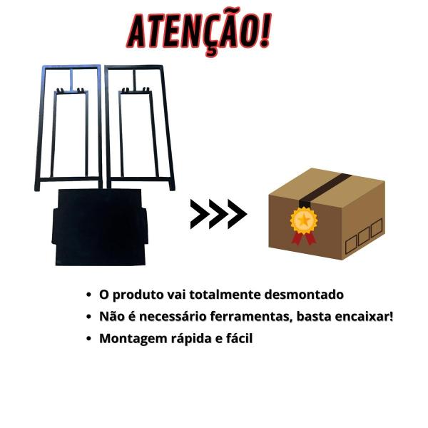 PORTA LENHA RETANGULA COM KIT ACESSORIO LIMPEZA PRETO 0