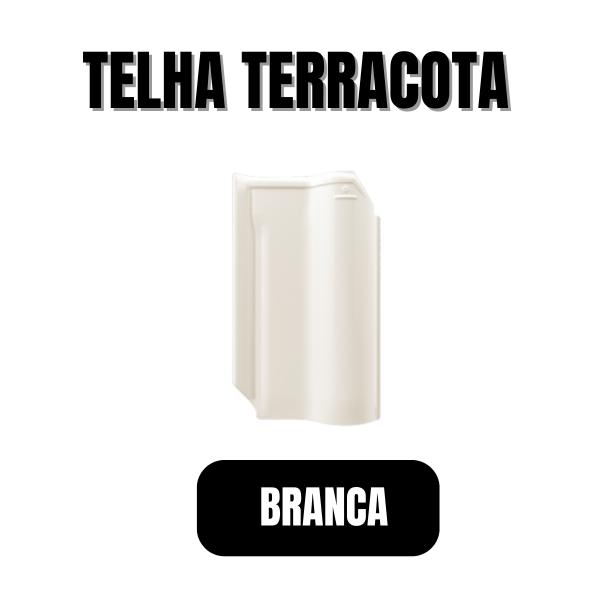 TELHA TERRACOTA BRANCA 45x27,5