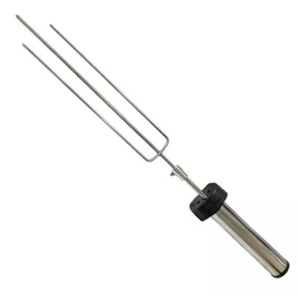 ESPETO GIRATORIO A PILHA INOX 50 a 65cm